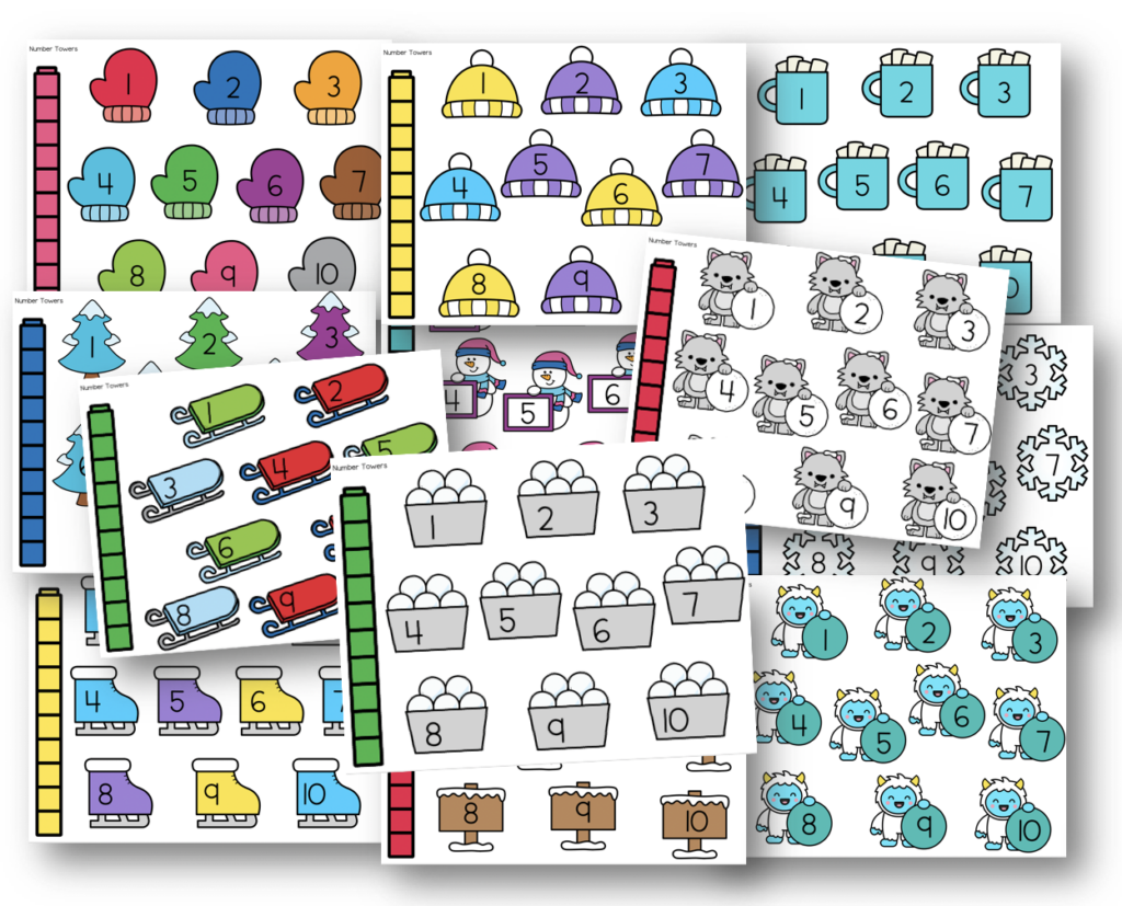 Winter Math Towers