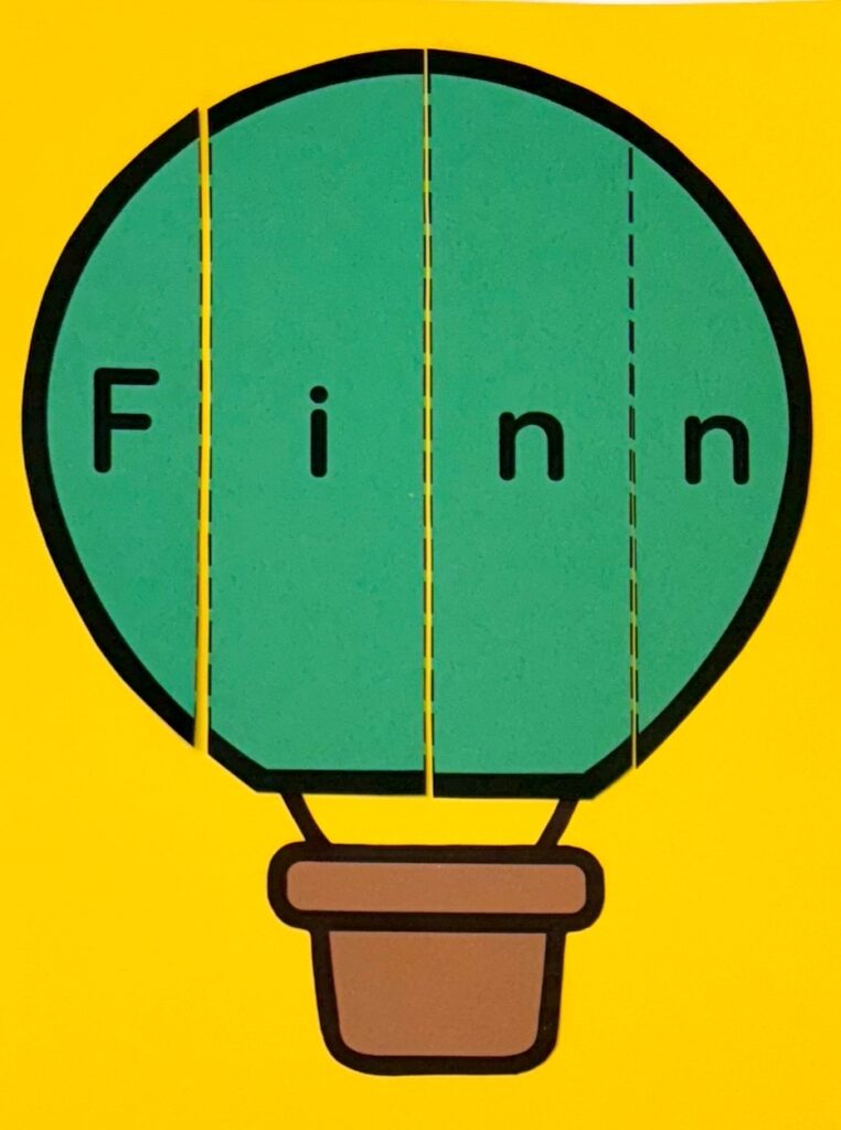 Preschool Name and Scissor Craft