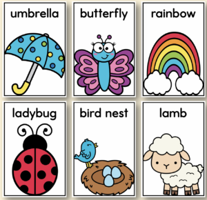 Spring Vocabulary Posters