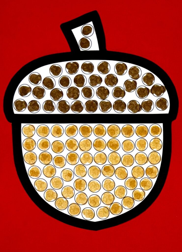 Acorn Fall Dot Art