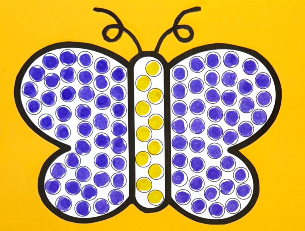 Butterfly Dot Art