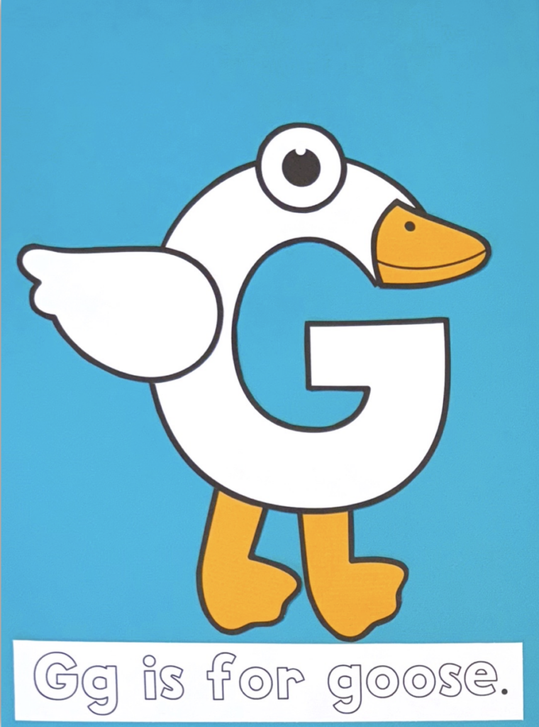 Capital Letter G Goose Craft