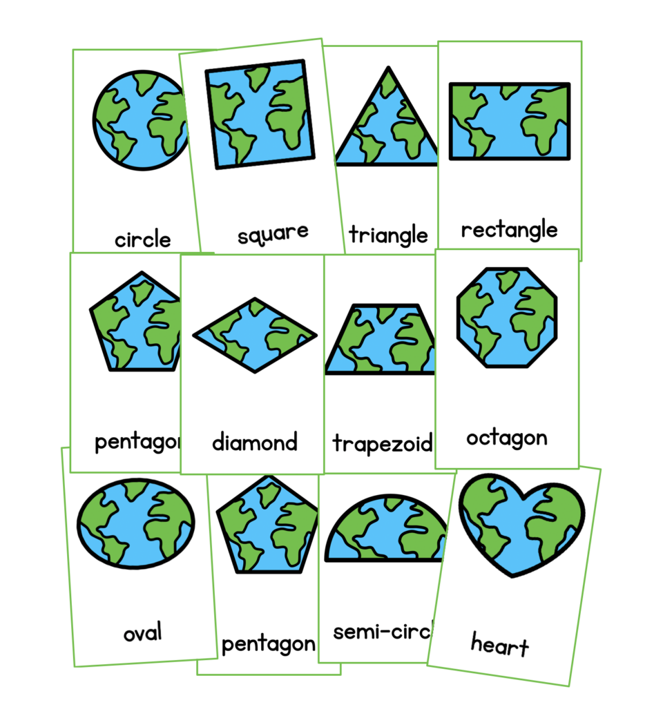 Earth Day Shape Posters