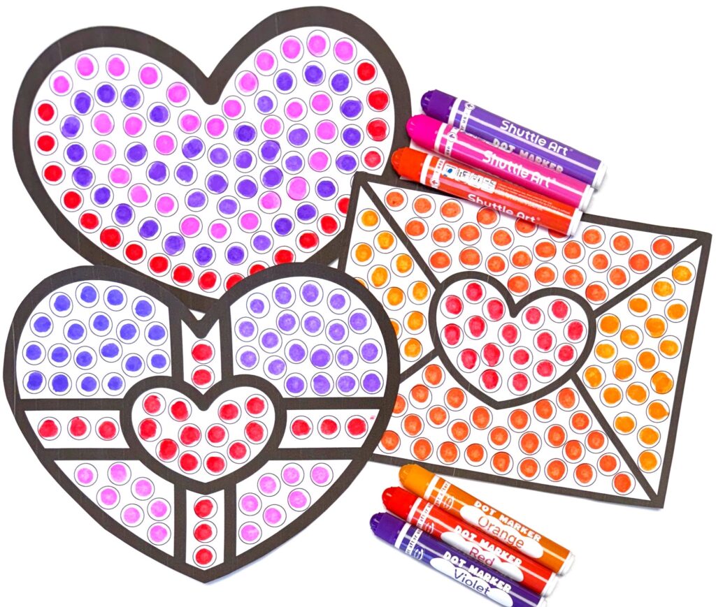 February Dot Art Activities