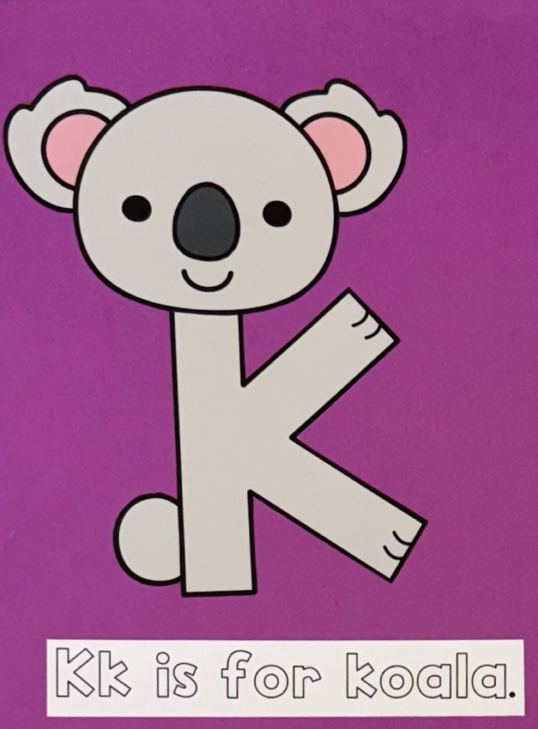 K is for koala craft preschool activity