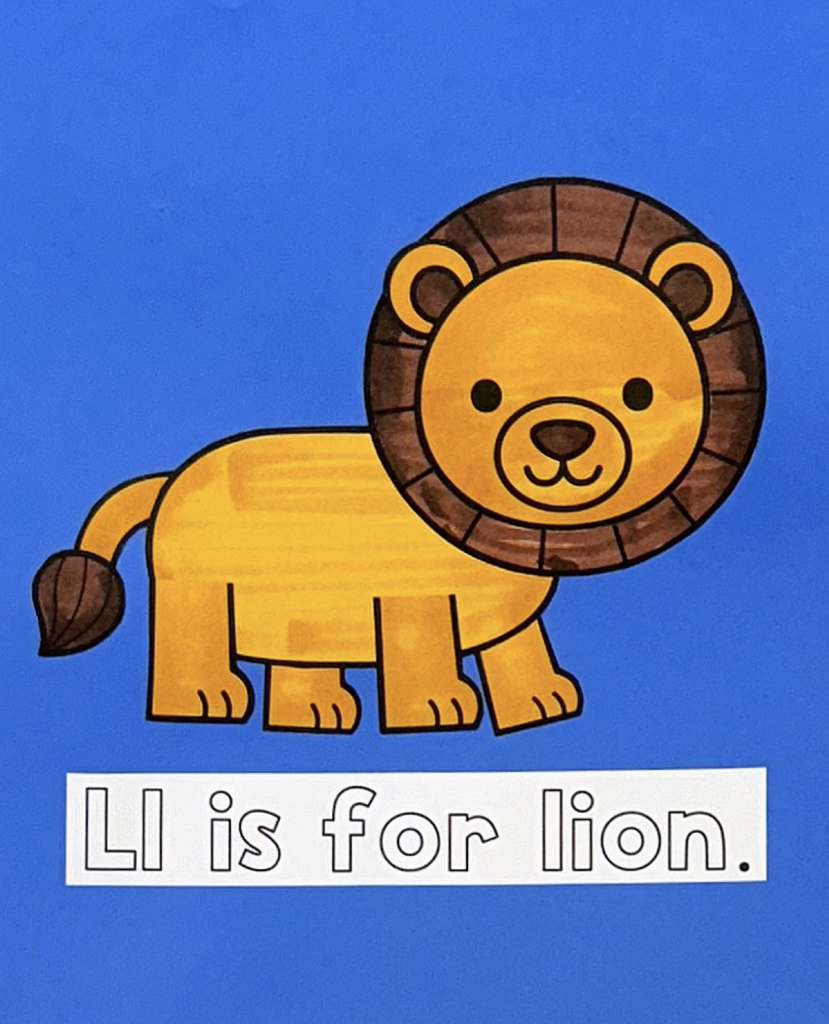 L is for lion craft