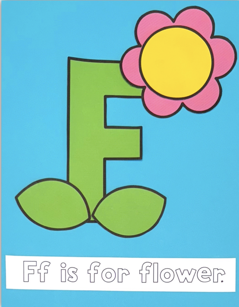 Letter F is for flower craft