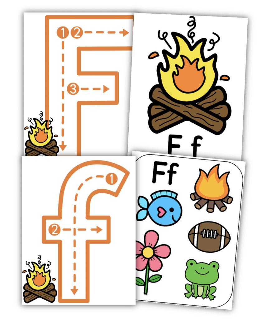 Letter F. Classroom Decor