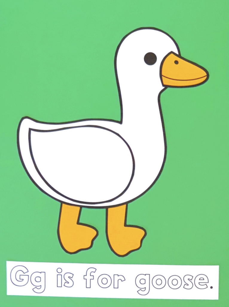 Letter G Alphabet Activities Goose Craft