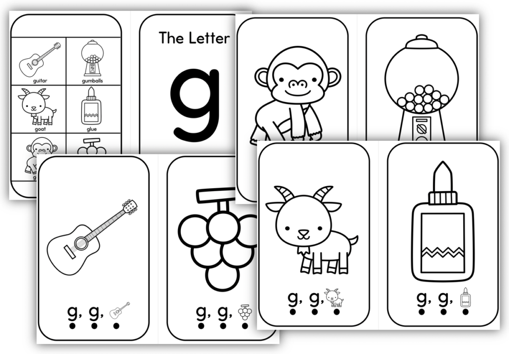 Letter G Beginning Sounds Reader