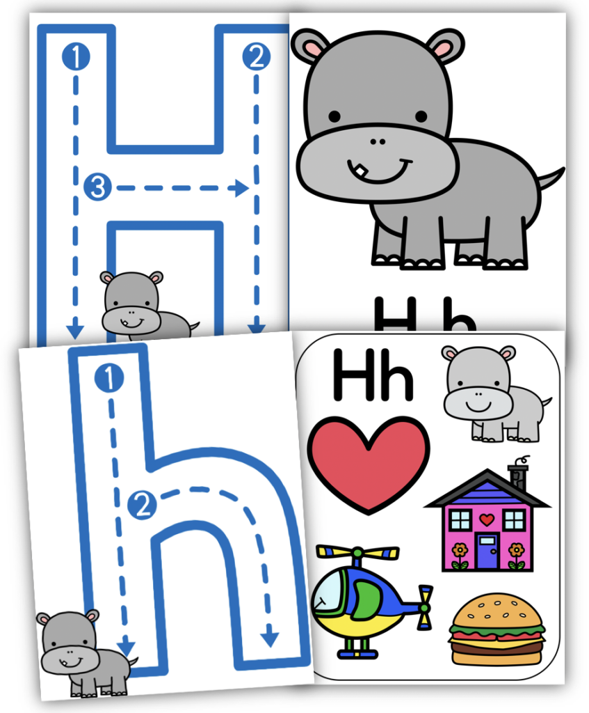 Letter H preschool classroom decor