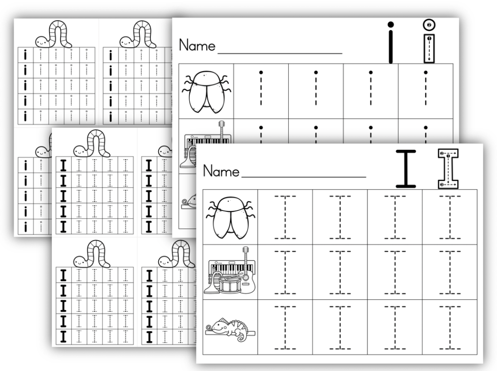 Letter I Formation Printables
