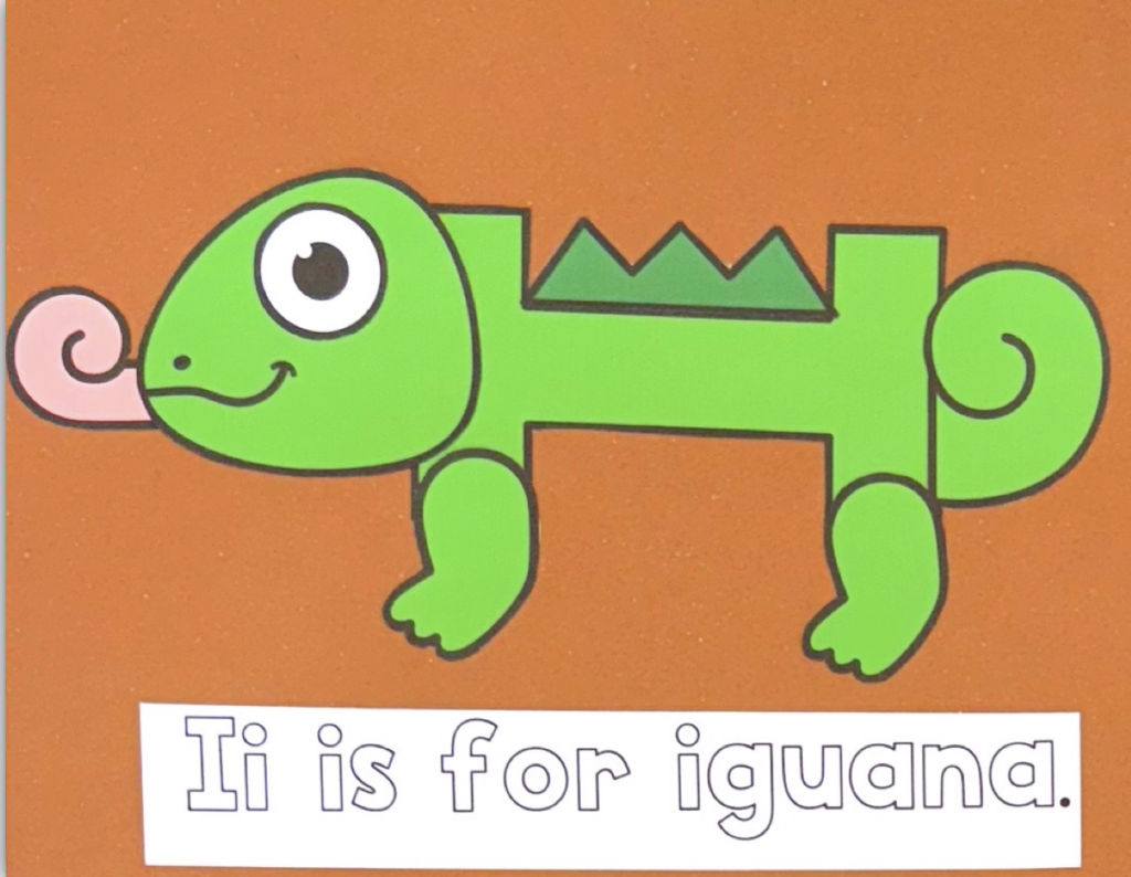 Letter I is for Iguana Craft
