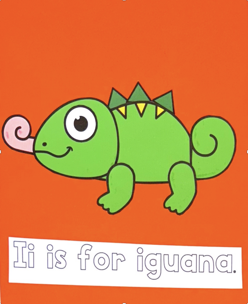 Letter I is for Iguana Craft Activity