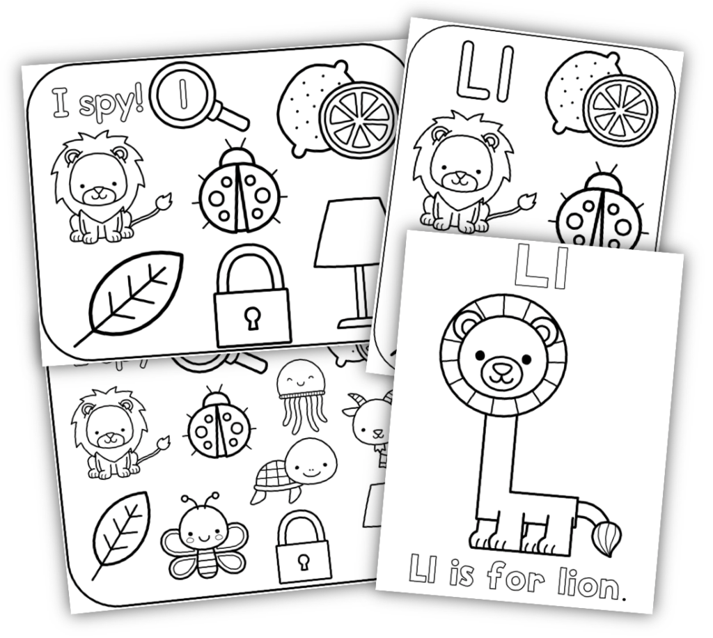 Letter L Preschool Worksheets
