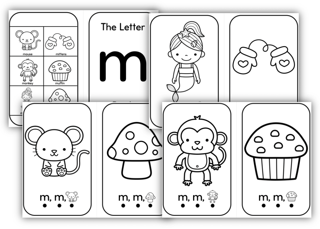 Letter M Preschool Beginning Sounds Book