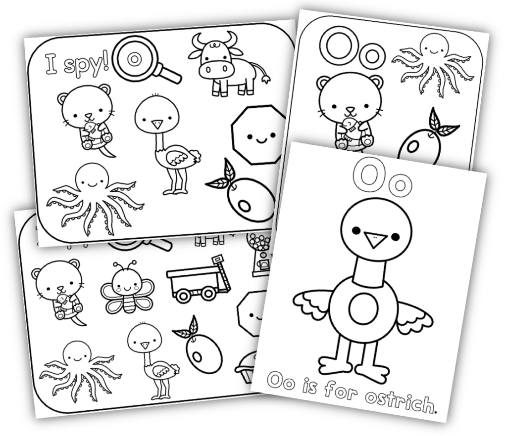Letter O printables and worksheets