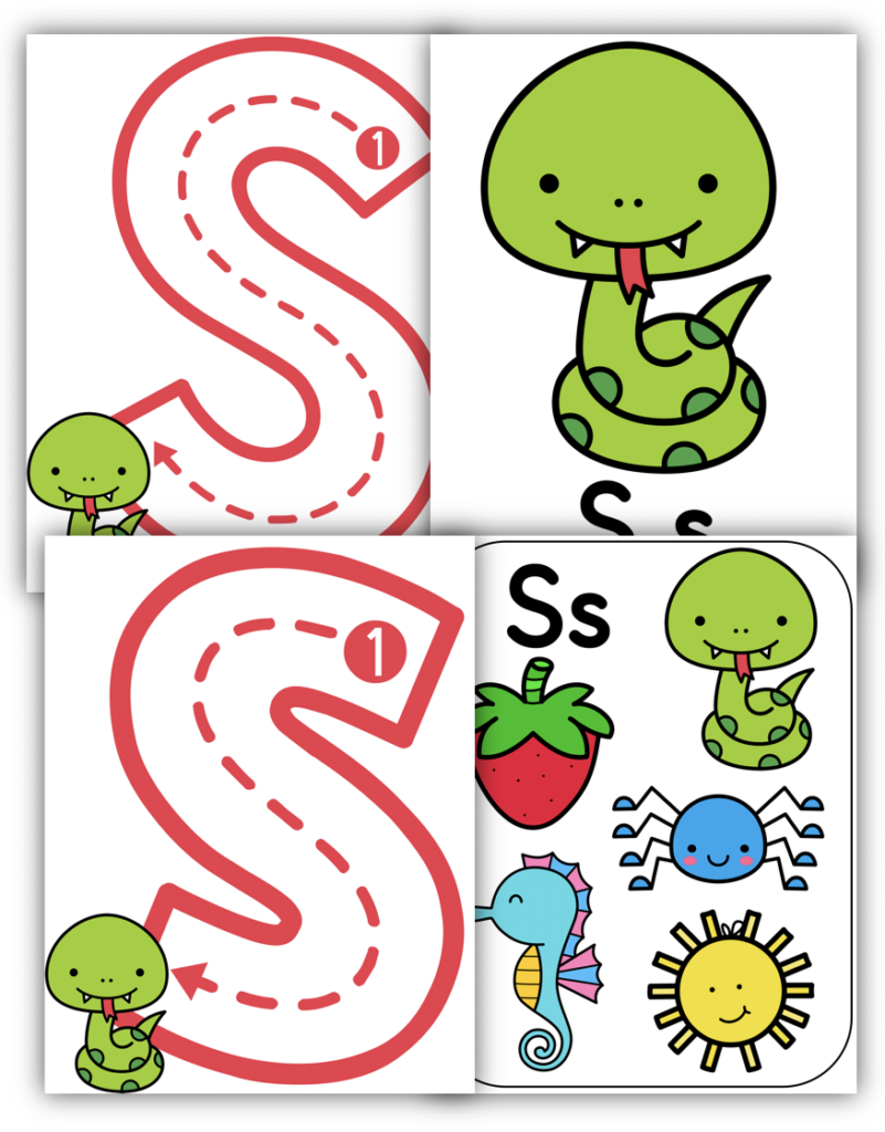 Letter S themed preschool Poster Decor