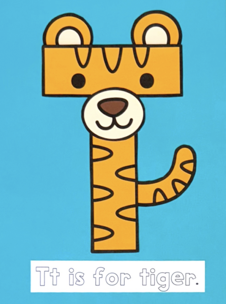 Letter T is for tiger craft activity