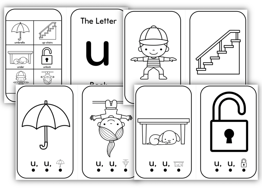 Letter U beginning sounds book