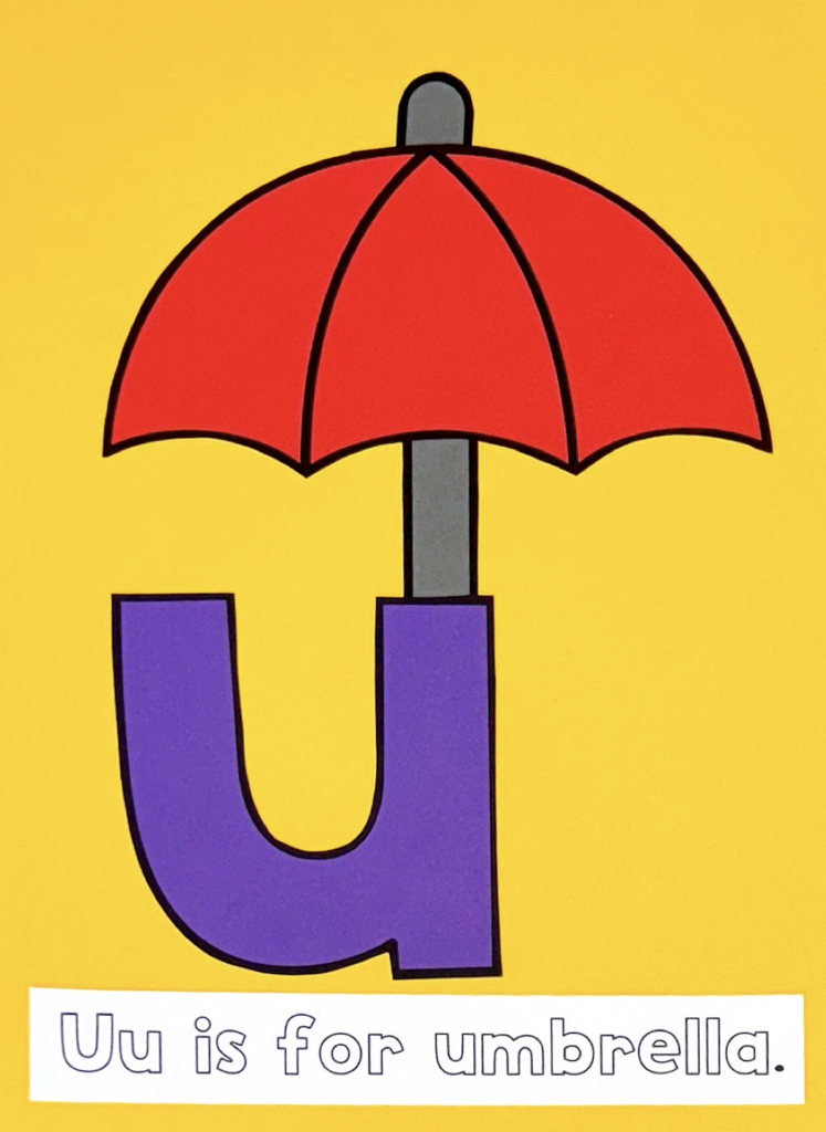 Letter U is for umbrella craft