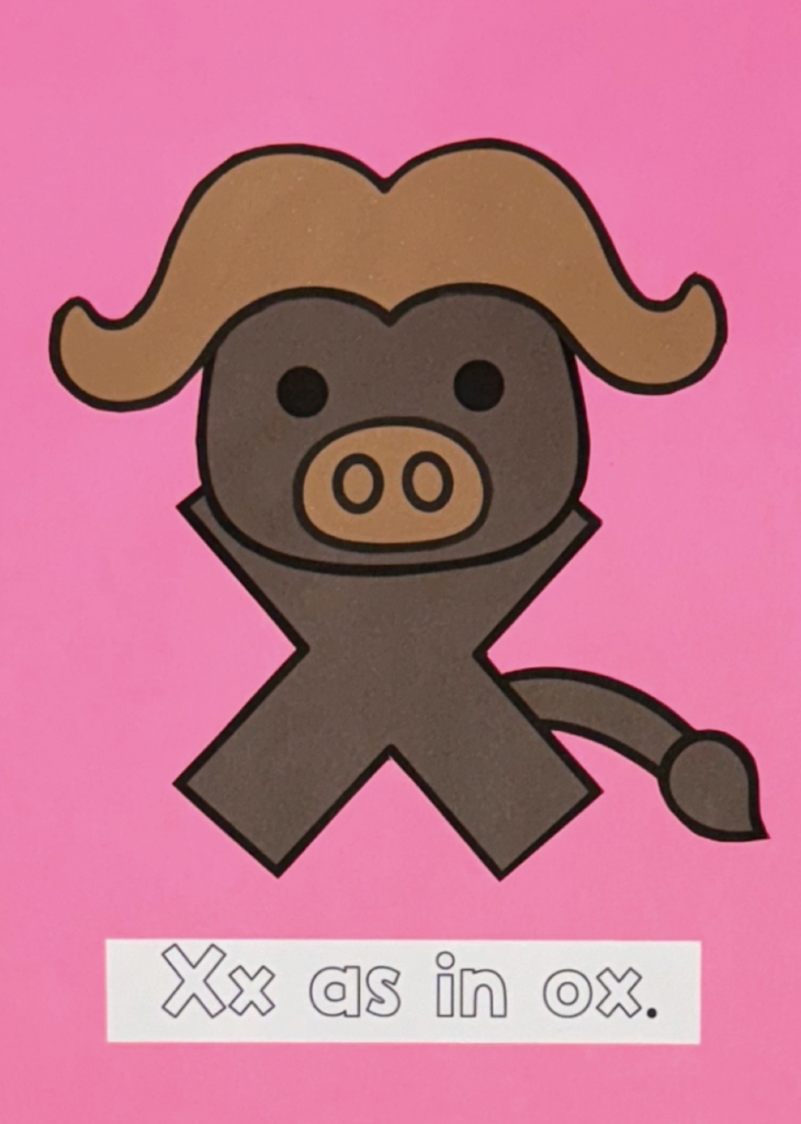 Letter X as in ox craft activity