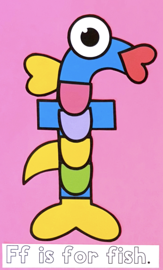 Letter f is for fish craft Alphabet preschool activities 
