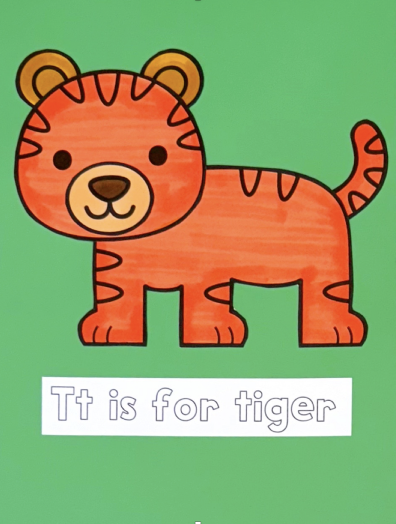 Letter t is for tiger craft