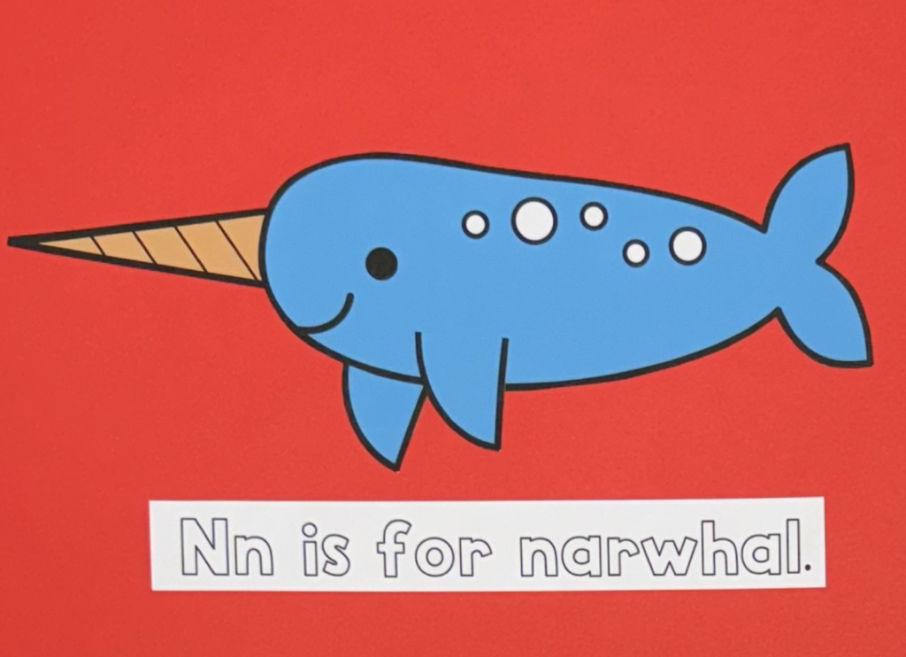 N is for narwhal craft