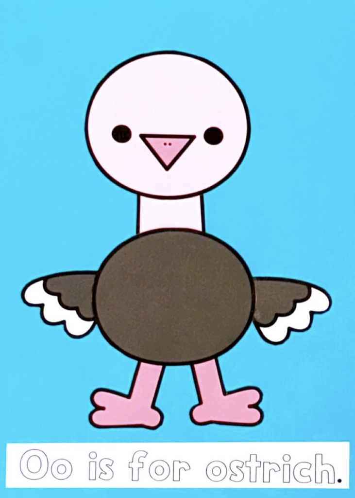 O is for ostrich