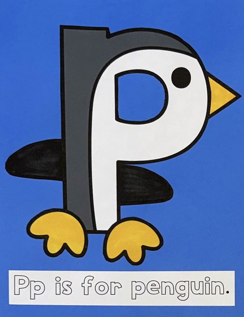 P is for penguin Letter P Craft