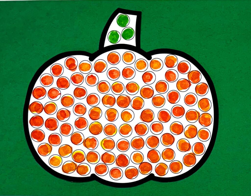 Pumpkin Dot Art