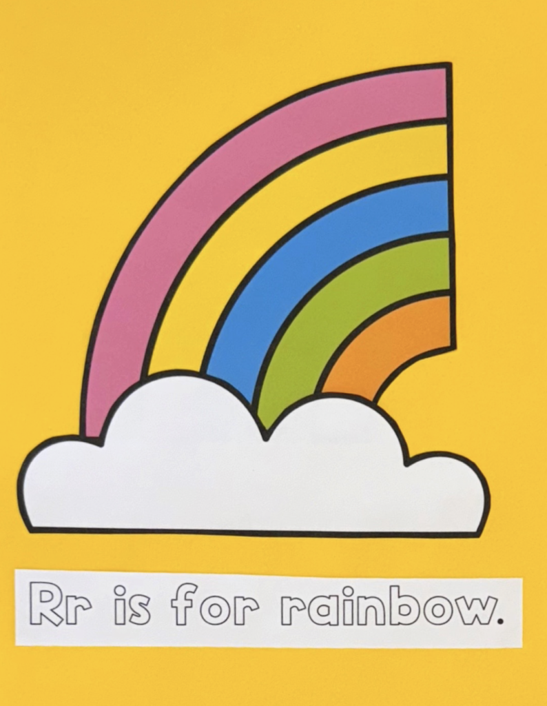 R is for rainbow craft