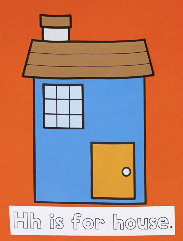 H is for house preschool craft