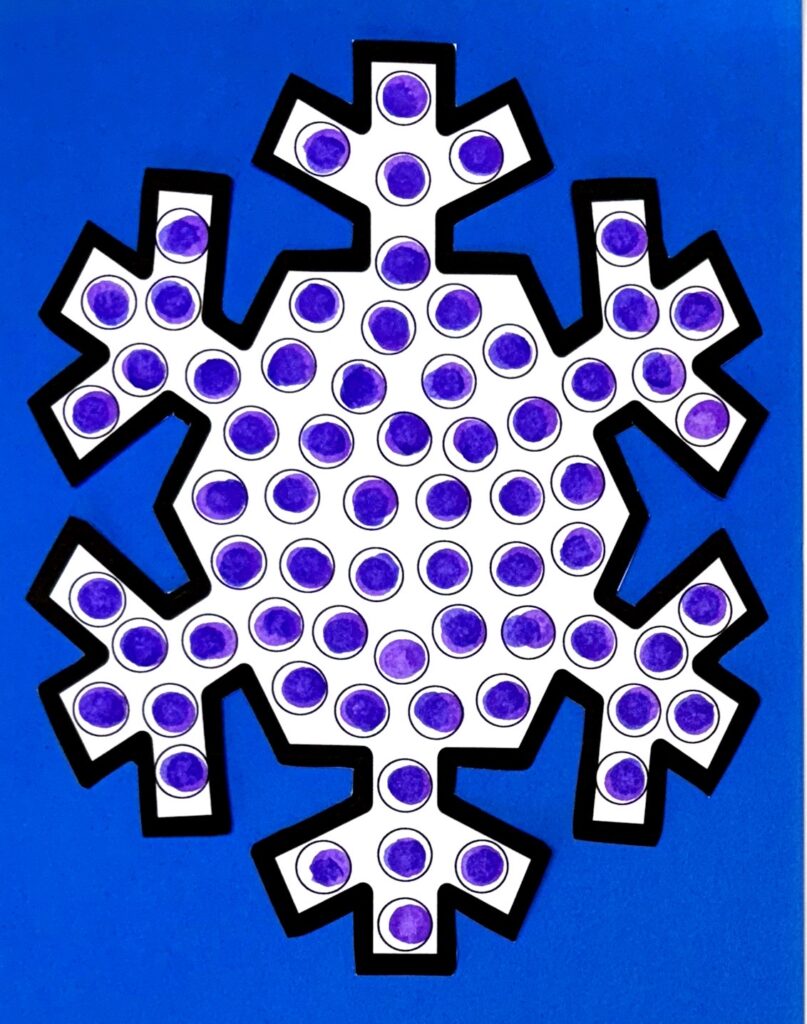 Snowflake Dot Art