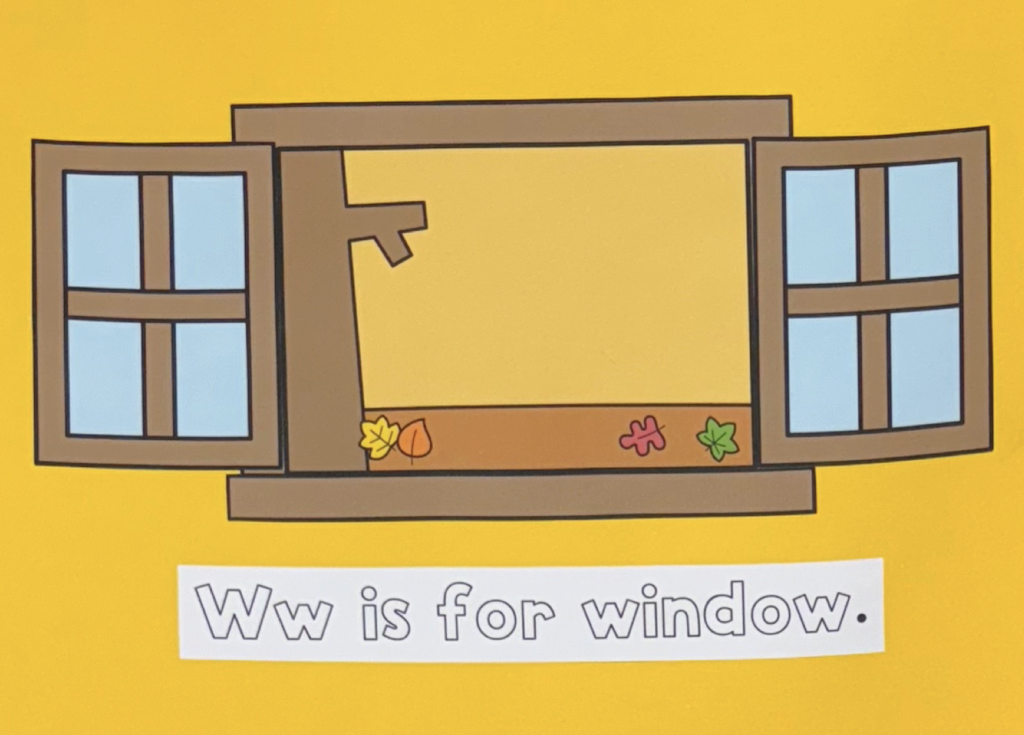 W is for window preschool craft