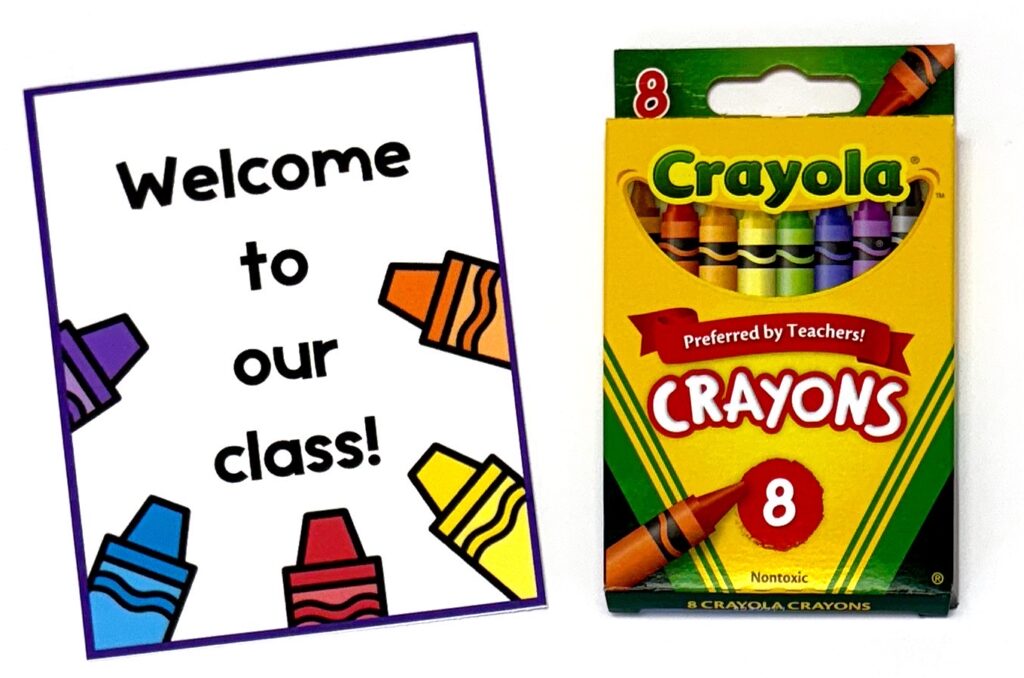 Welcome To Our Class Crayon Box Tags