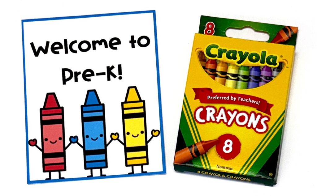 Back To School Crayon Tags