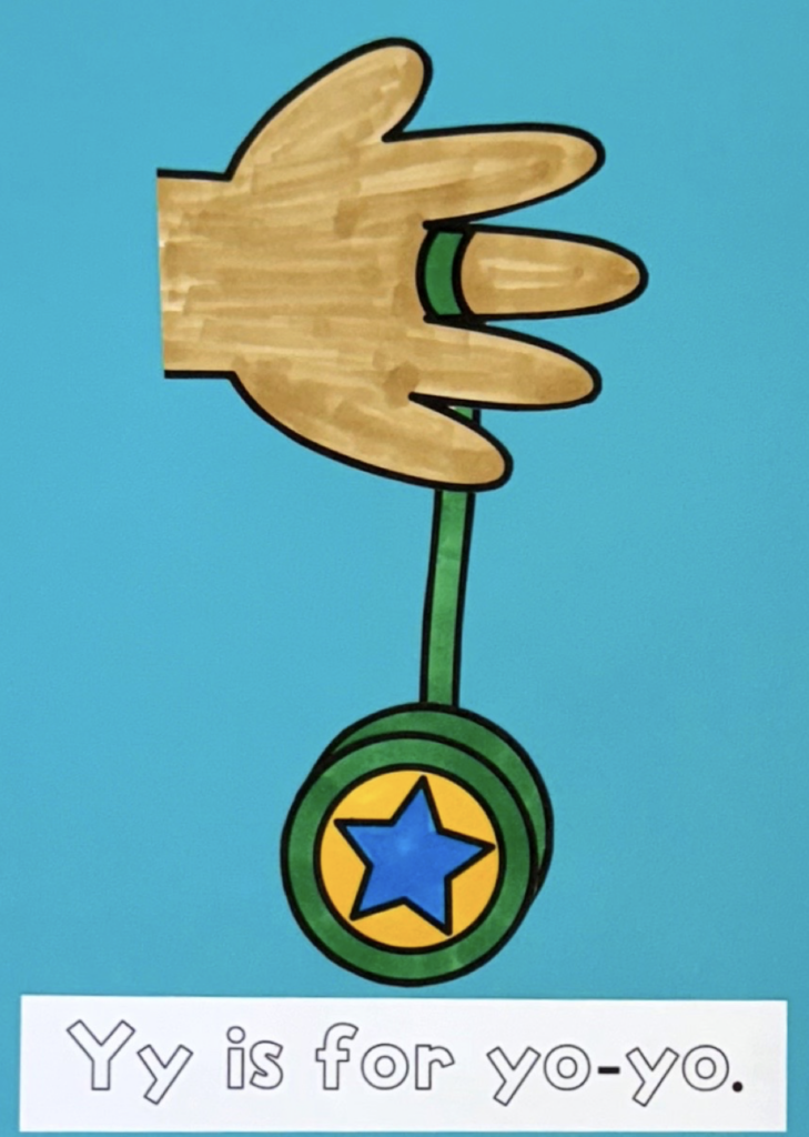 Letter Y is for yo yo