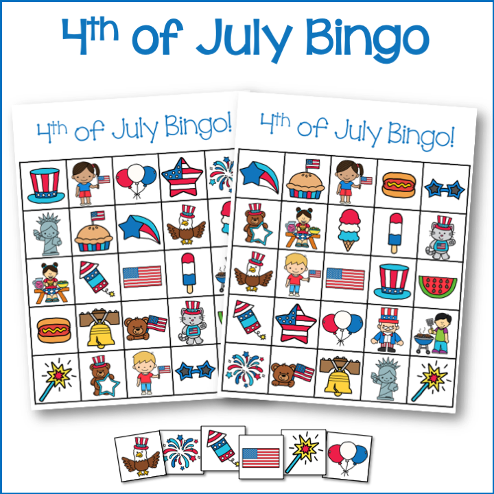 4th of July Bingo Cards