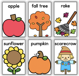 Fall Activities Vocabulary