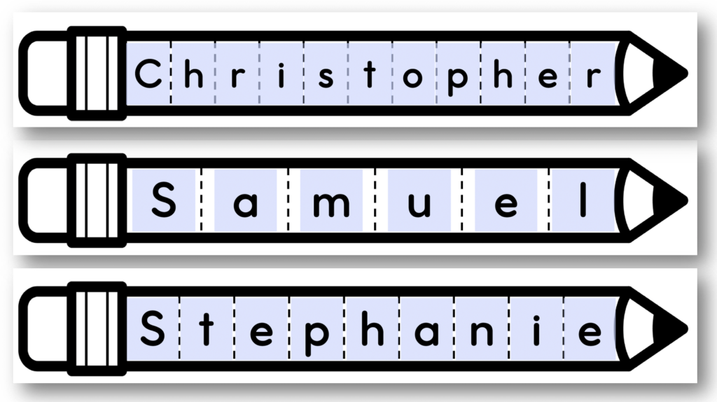 Editable Name and Scissor Craft Activity