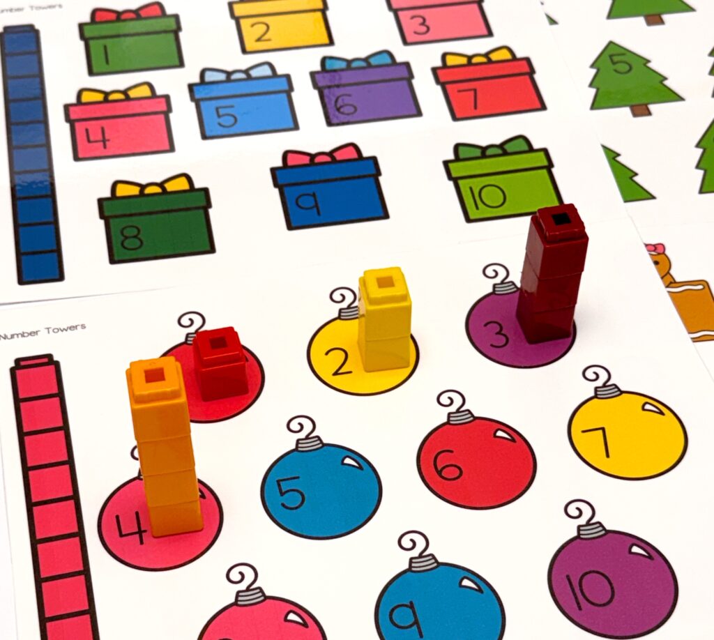 Christmas Number Tower Mats Ornamanets